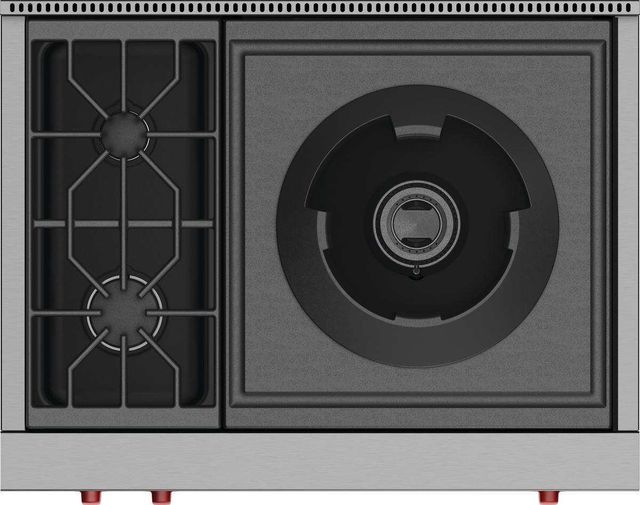 Wolf® 36" Liquid Propane Stainless Steel Rangetop-1