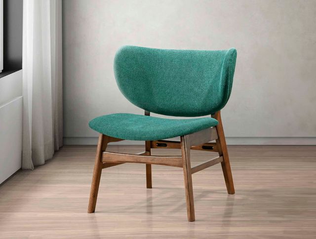 New Classic® Home Furnishings Alder Green/Walnut Upholstered Lounge Chair-1
