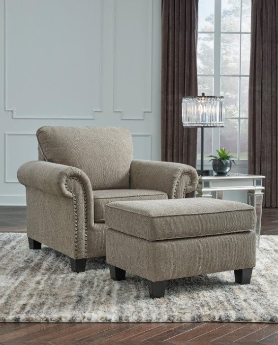 Benchcraft® Shewsbury 2-Piece Pewter Living Room Set-3
