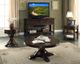 ECI Furniture Gettysburg Dark Brown Rectangular End Table-1
