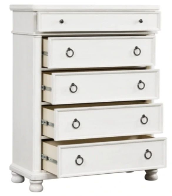 Signature Design by Ashley® Rowlenstown Antique White 5-Drawer Chest-3
