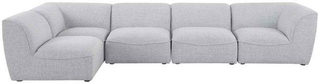 Meridian Furniture Miramar 5-Piece Grey Modular Sectional Set-0