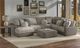 Jackson Furniture Canyon 5-Piece Fawn/Umber Left-Arm Facing Sectional and Ottoman-1