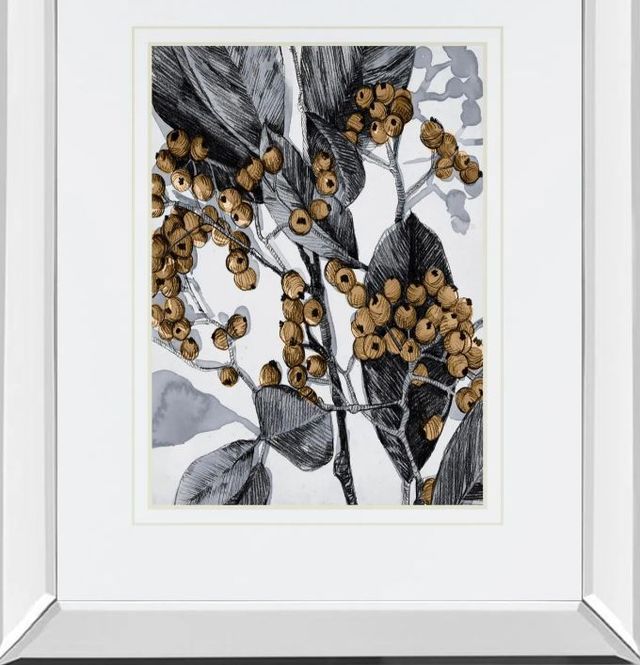 Classy Art Holly Shadow II by Emma Caroline Mirror Framed Wall Art-1