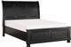 Mazin Furniture Laurelin Black Queen Sleigh Bed-1