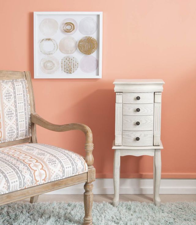 Powell® Kellie Off-White Jewelry Armoire-1