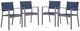 Signature Design by Ashley® Point Bonita 4-Piece Blue/Gray Aluminum Outdoor Sling Arm Chair-0