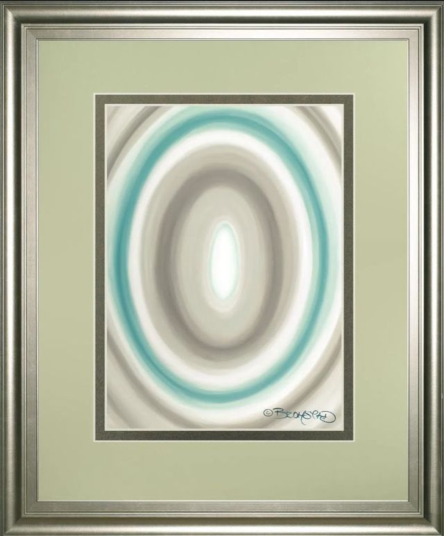 Classy Art Concentric Ovals #1 by David Bromstad Wall Art-0