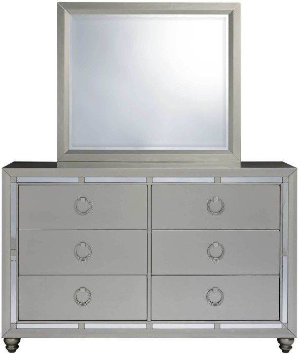 Global Furniture USA Riley Silver Dresser-1