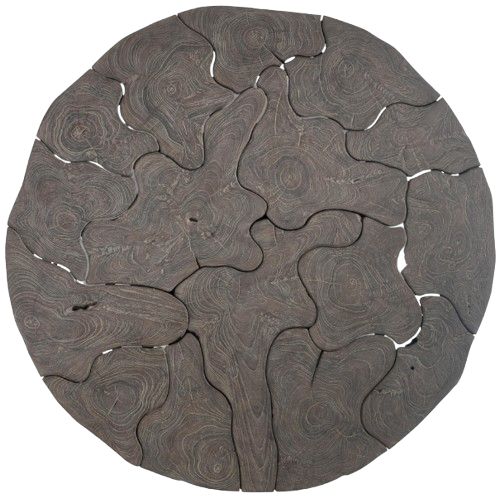 Bernhardt Kaya Bernhardt Exteriors Smoked Truffle Wooden Outdoor Cocktail Table-1