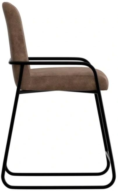 International Furniture Direct Seating Black/Cognac Bar Stool-3