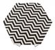 Zuo® Modern Forma Zebra Patten Side Table with Chrome Base -3