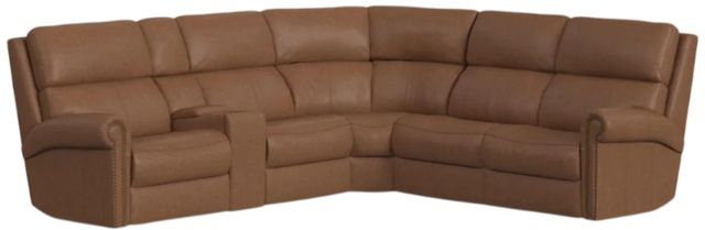 Flexsteel® Customizable Bernard Power Reclining Sectional with Power Headrest and Lumbar-0