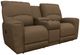 La-Z-Boy® Cassian Suede Manual Reclining Loveseat with Console-0