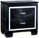 Furniture of America® Bellanova Black Nightstand-0