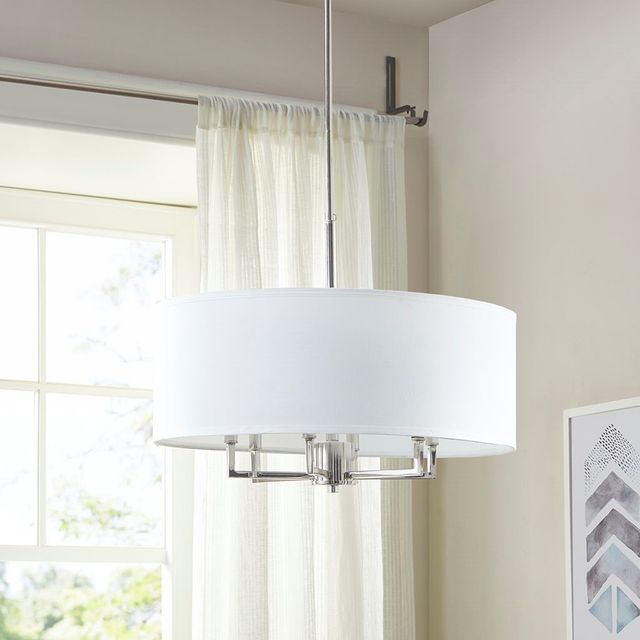 Olliix by 510 Design Broderick White and Silver Chandelier-2
