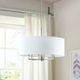 Olliix by 510 Design Broderick White and Silver Chandelier-2