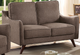 Furniture of America® Maxime Light Brown Loveseat-0
