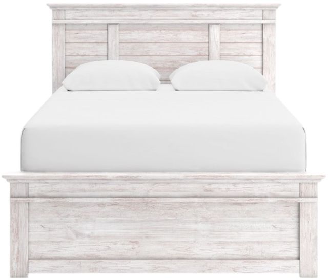 Signature Design by Ashley® Fenderport Whitewash Queen Panel Bed-3
