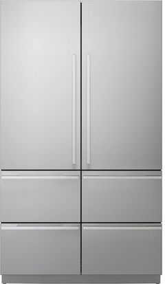 Signature Kitchen Suite 48 in. 26.0 Cu. Ft. Stainless Steel Counter Depth French Door Refrigerator 