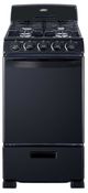 Summit® 20" Black Freestanding Gas Range -0