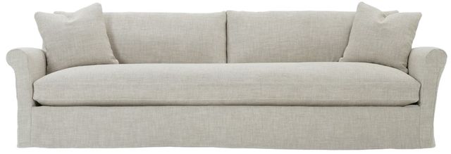 Robin Bruce Customizable Freya 110'' Cushion Slipcovered Bench Sofa-0