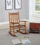 Coaster® Annie Slat Back Youth Golden Brown Rocking Chair-1