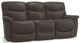 La-Z-Boy® James Walnut Leather Power Reclining Sofa with Headrest-0