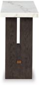 Signature Design by Ashley® Burkhaus White Sofa Table with Dark Brown Base-2