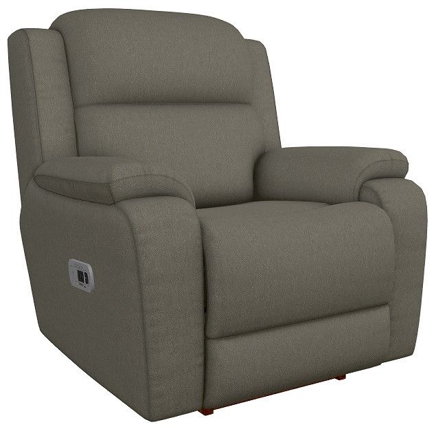 La-Z-Boy® Dorian Smoke Power Rocking Recliner with Headrest-0