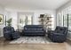 Homelegance® Littleton Blue Double Power Reclining Sofa-1