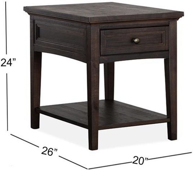 Magnussen Home® Westley Falls Graphite End Table-2