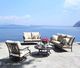 CabanaCoast® Customizable Bloom Aluminum Outdoor Lounge Swivel Rocker Chair-4