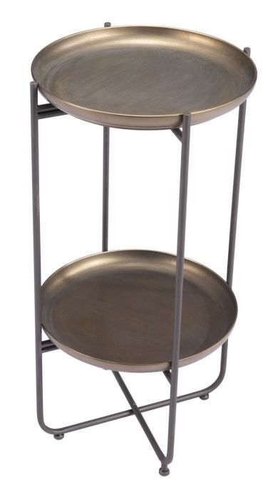 Zuo® Modern Bronson Bronze Accent Table-1