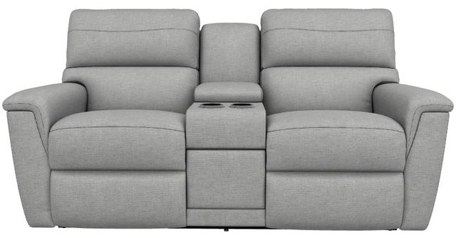 La-Z-Boy® Ava Oyster Power Reclining Loveseat with Console and Headrest-1