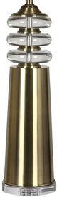 Harp & Finial® Tinley Brass/Clear Table Lamp-2