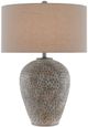 Currey & Company Junius Earth Gray/Light Gray Table Lamp-0