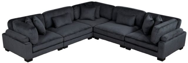 Homelegance® Traverse 5-Piece Black Modular Sectional-0