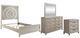 Liberty Furniture Belmar 4-Piece Silver Champagne/Washed Taupe Queen Panel Bedroom Set-0