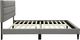 Bernards Willa Gray King Panel Bed with USB Port-3