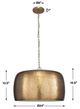 Uttermost® Lemont Antique Brass Pendant-2