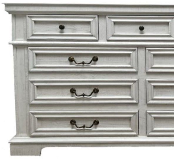 Million Dollar Rustic Freedom Frosted White Dresser-1