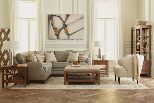 Flexsteel® Lennox 3-Piece Beige L-Shape Sectional-1