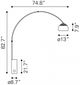 Zuo® Trion Satin Floor Lamp-4
