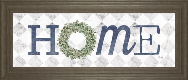 Classy Art Home with Eucalyptus Wreath I by Marla Rae Wall Art-0