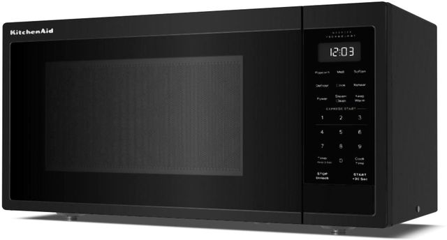 KitchenAid® 1.2 Cu. Ft. Black Countertop Microwave with Inverter Technology-1