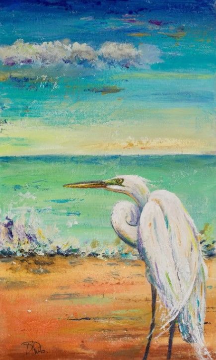 Classy Art Great Egret II by Patricia Pinto Wall Art-0