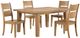 Steve Silver Co. Sommerset 5-Piece Natural Oak Ladder Back Dining Table Set-0