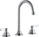 Elkay Chrome 8" Centerset Concealed Deck Faucet with 5" Gooseneck Spout and 2" Lever Handles-0