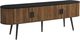 Monarch Specialties Inc. Black/Brown 72" TV Stand with Wood Look Doors-0